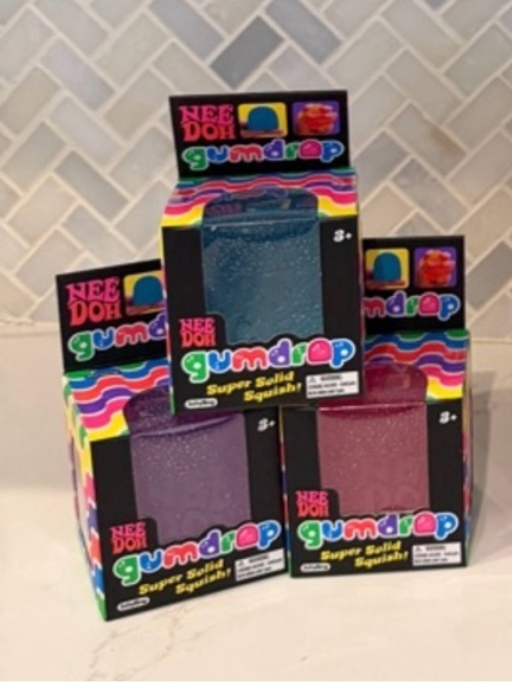 NeeDoh Gumdrop Super Solid Squish - Assorted Colors